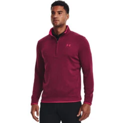 Under Armour 1/2-Zip Fleece Golf Sweater 1359971 -Golf Clothing Store 1359971 656 FC