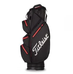 Titleist StaDry 14 Golf Cart Bag TB21CT7 11 Titleist StaDry 14 Golf Cart Bag TB21CT7 -Golf Clothing Store 2021 cart 14 stadry black black red 03 75