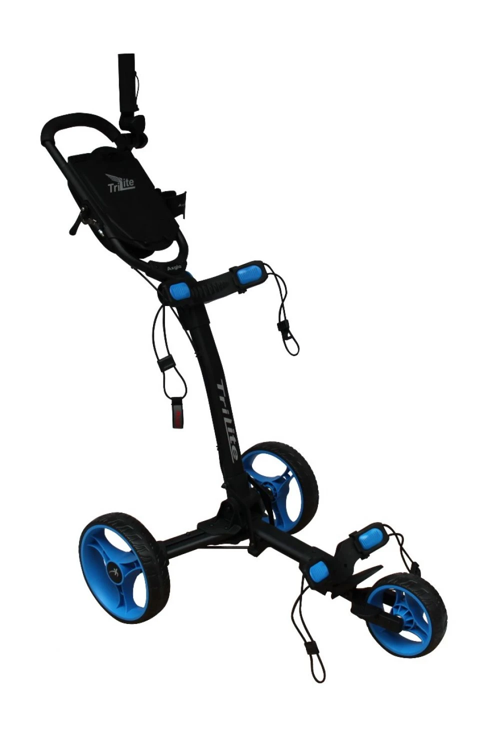 Axglo TriLite 3 Wheel Golf Trolley | Black/Blue 4 Axglo TriLite 3 Wheel Golf Trolley | Black/Blue - Image 2