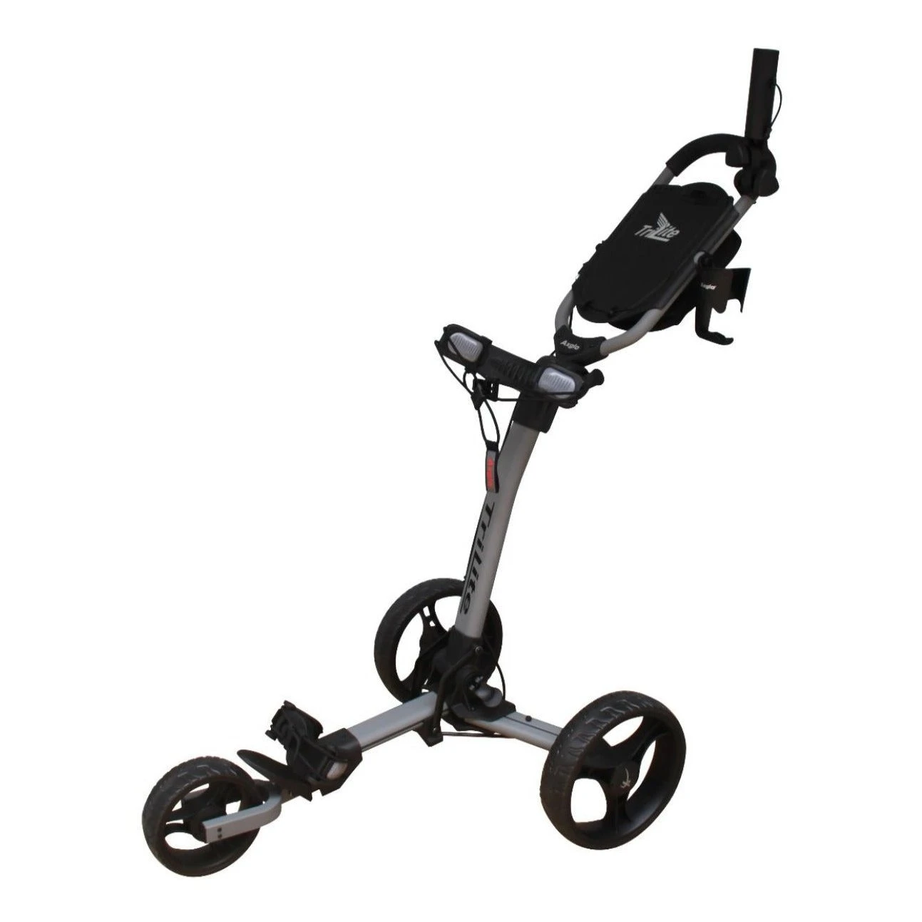 Axglo TriLite 3 Wheel Golf Trolley | Grey/Black 3 Axglo TriLite 3 Wheel Golf Trolley | Grey/Black
