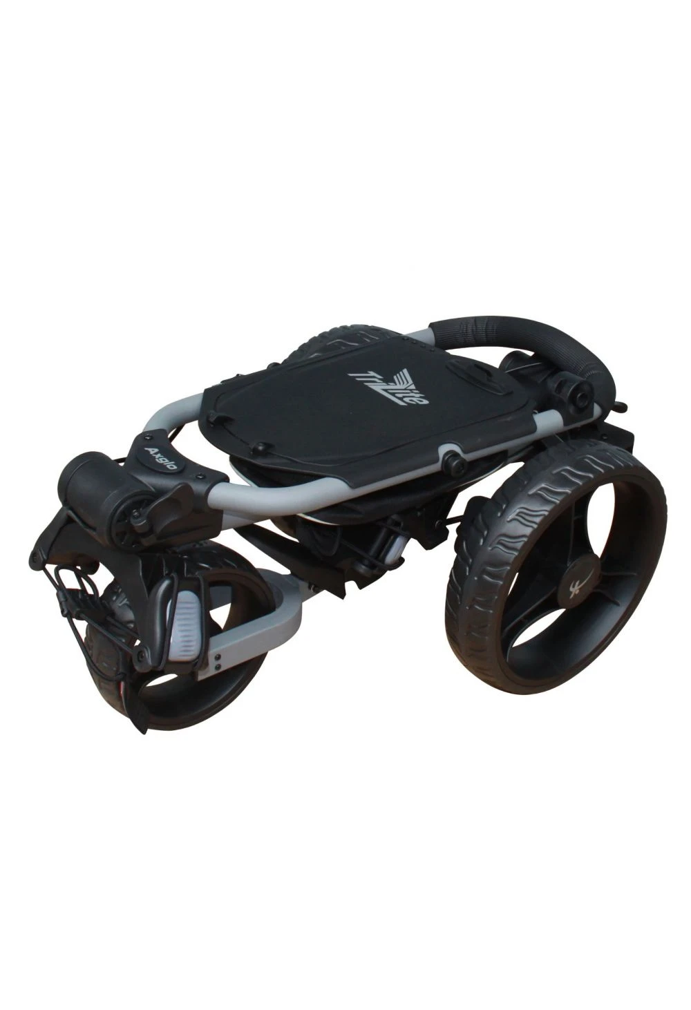 Axglo TriLite 3 Wheel Golf Trolley | Grey/Black 4 Axglo TriLite 3 Wheel Golf Trolley | Grey/Black - Image 2