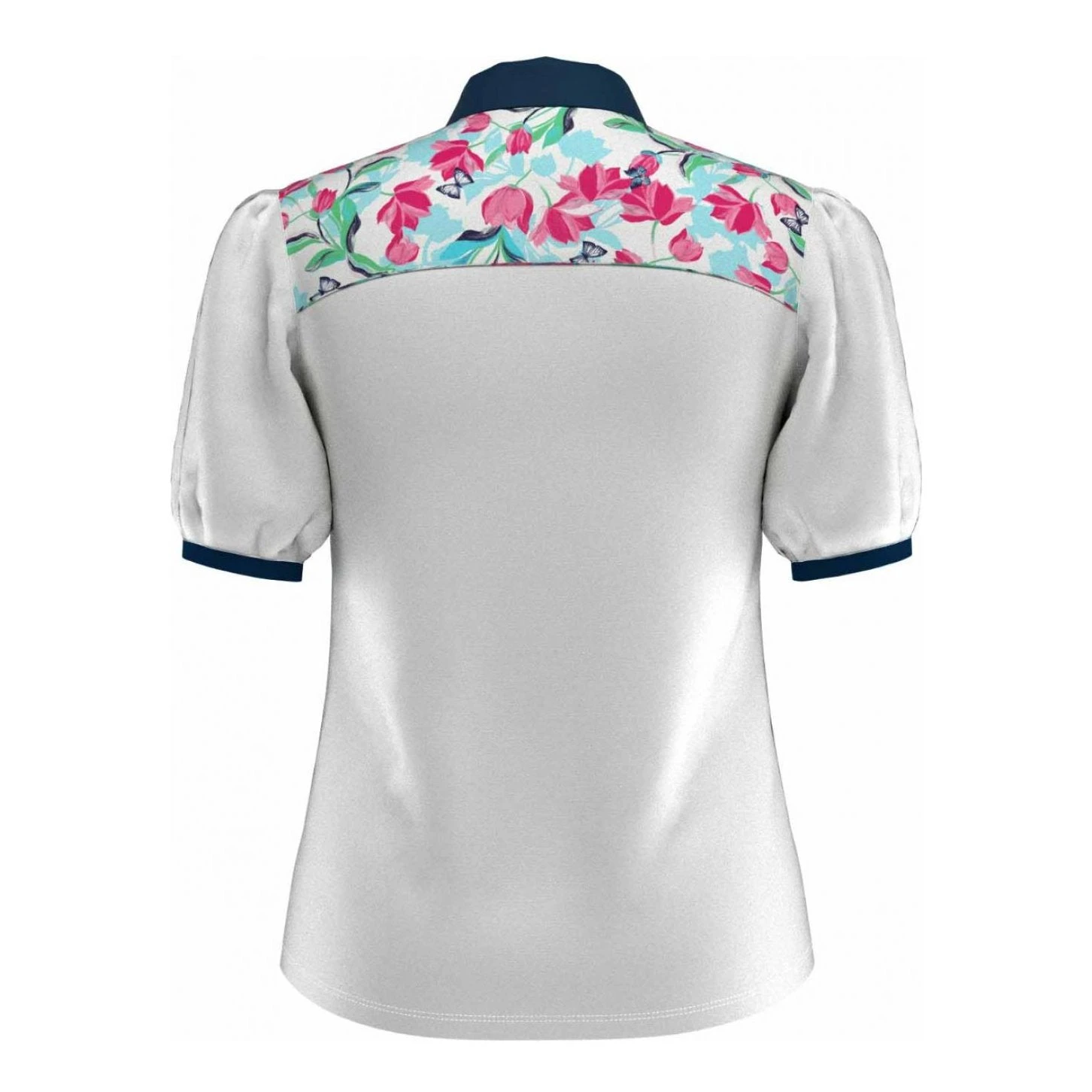 Callaway Ladies Floral Print Half Sleeve Golf Polo CGKSB042 - Image 2