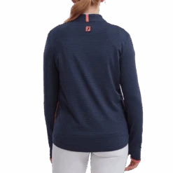 FootJoy Ladies Tonal Stripe Golf Mid Layer 88472 10 FootJoy Ladies Tonal Stripe Golf Mid Layer 88472 -Golf Clothing Store FJ 88472 03