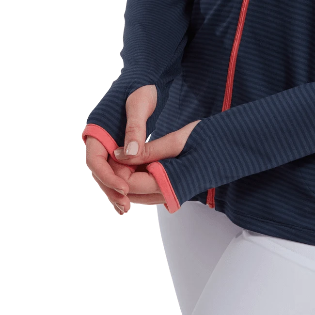 FootJoy Ladies Tonal Stripe Golf Mid Layer 88472 4 FootJoy Ladies Tonal Stripe Golf Mid Layer 88472 - Image 2