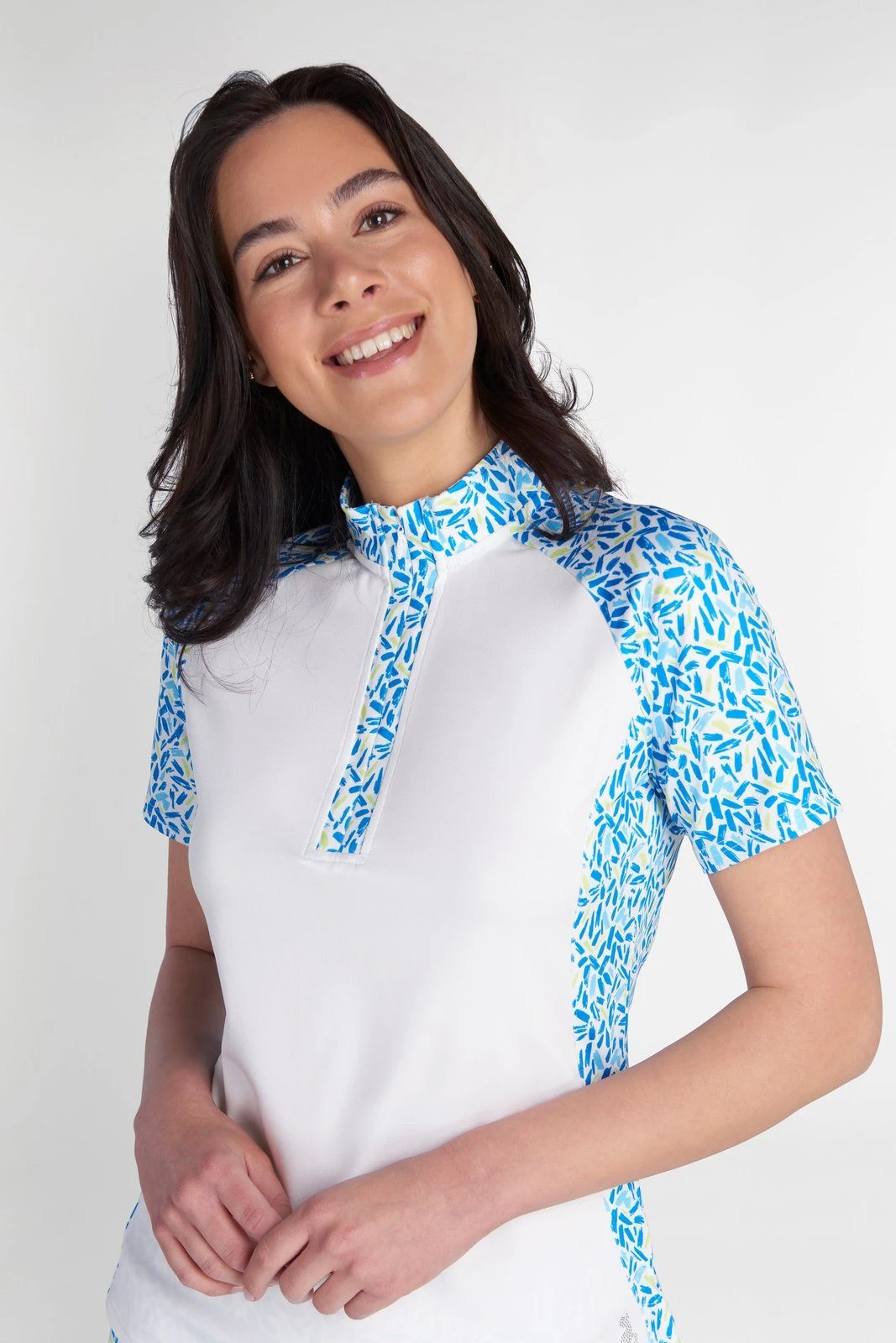 Green Lamb Ladies Katie Printed Golf Polo Shirt SG22919 7 Green Lamb Ladies Katie Printed Golf Polo Shirt SG22919 - Image 5