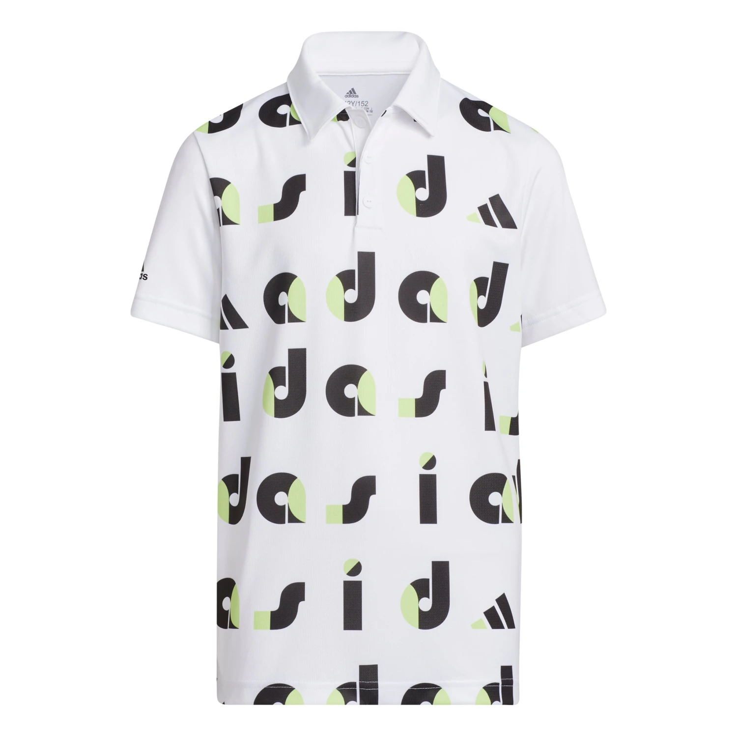 Adidas Junior Graphic Print Golf Polo Shirt HC0251 3 Adidas Junior Graphic Print Golf Polo Shirt HC0251