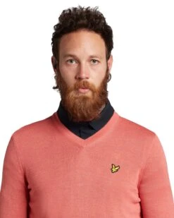 Lyle & Scott V-Neck Golf Pullover KN1040 8 Lyle & Scott V-Neck Golf Pullover KN1040 -Golf Clothing Store Lyle Scott V Neck Golf Pullover KN1040 7