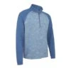 Original Penguin Block 1/4 Zip Golf Mid Layer OGKFB019 -Golf Clothing Store OGKFB019 456 FRONT scaled 1