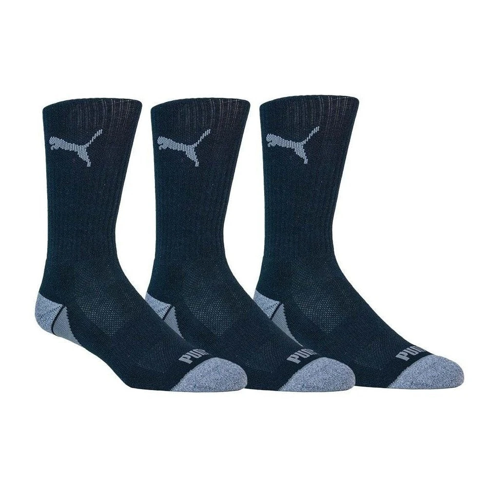 Puma Pounce Crew 3-Pack Golf Socks 928971 3 Puma Pounce Crew 3-Pack Golf Socks 928971