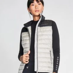Rohnisch Ladies Shine Light Down Golf Vest 110400 Ash -Golf Clothing Store Rohnisch Ladies Shine Light Down Golf Vest 110400 Ash 7