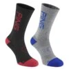 Ping Logo 2-Pack Golf Crew Socks P03534 -Golf Clothing Store ping logo golf socks 2 pack p03534 mgb